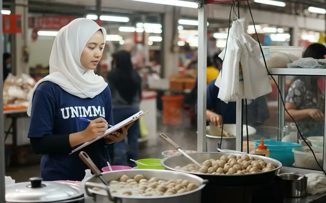 Mahasiswi D3 Farmasi UNIMMA Ungkap Keamanan Bakso Pasar Tradisional: Negatif Boraks!