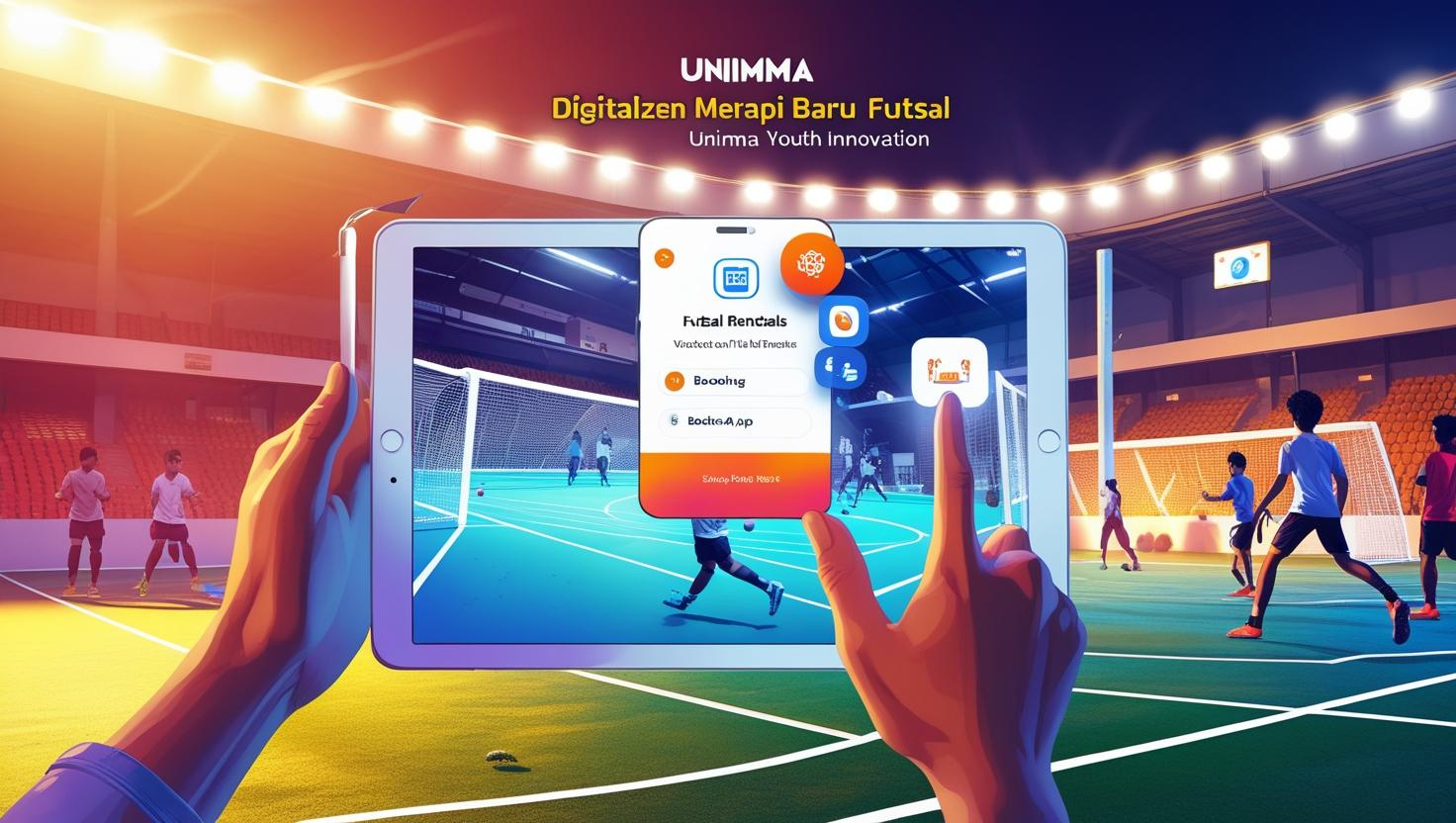 Digitalisasi Penyewaan Lapangan Futsal: Inovasi Anak Muda UNIMMA Dorong Efisiensi di Merapi Baru Futsal
