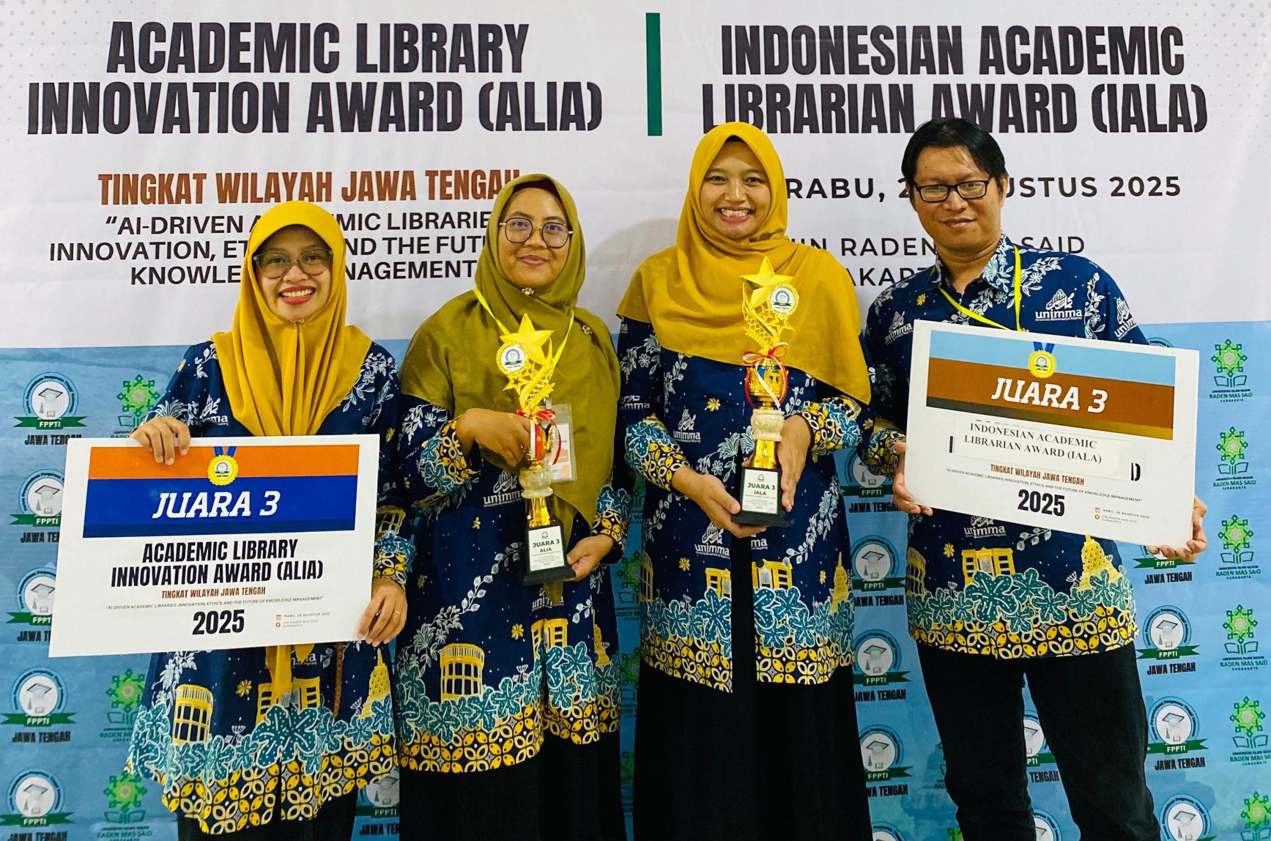 Perpustakaan UNIMMA Rebut 2 Gelar Juara IALA dan ALIA