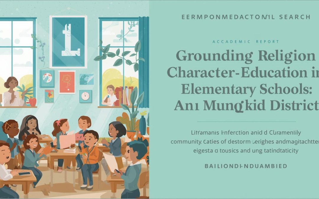Membumikan Pendidikan Karakter Religius di Sekolah Dasar: Studi di Kecamatan Mungkid