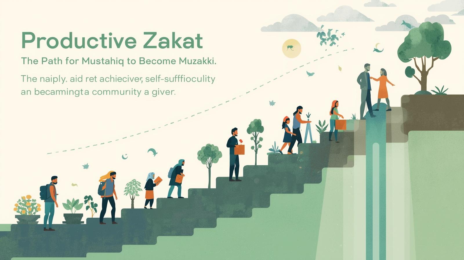 Zakat Produktif, Jalan Mustahiq Menjadi Muzakki