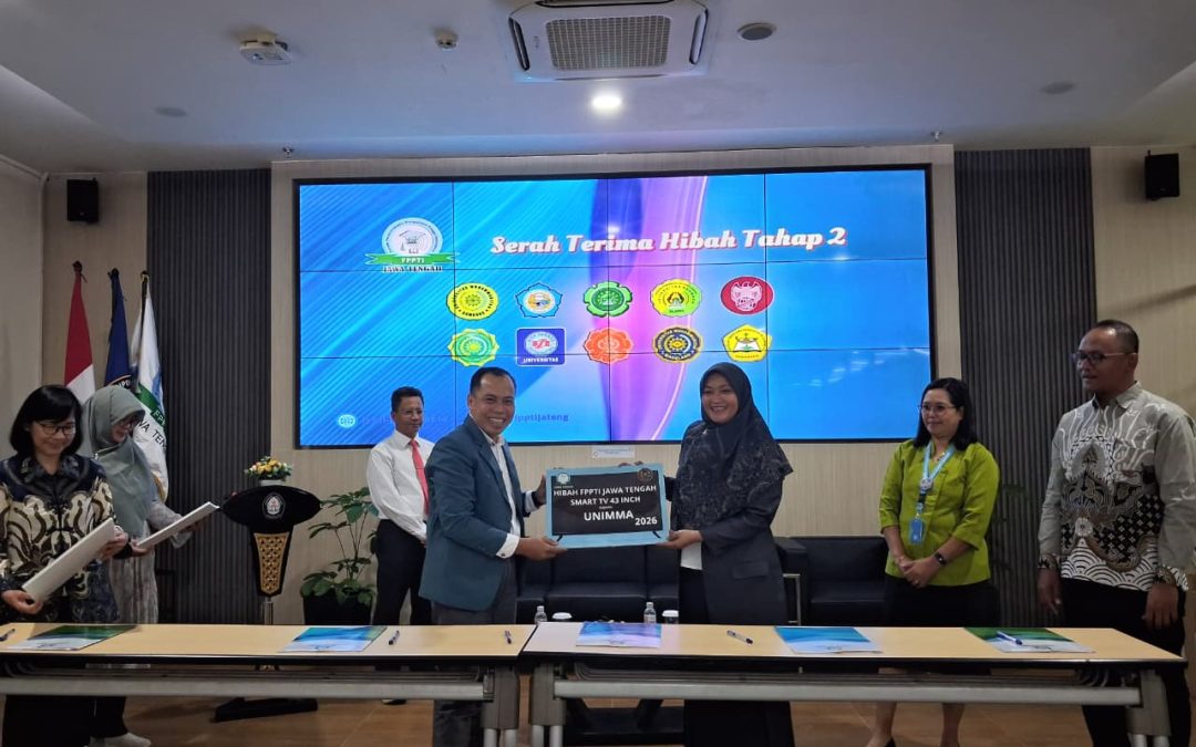Perpustakaan UNIMMA Terima Hibah Smart TV dari FPPTI Jawa Tengah