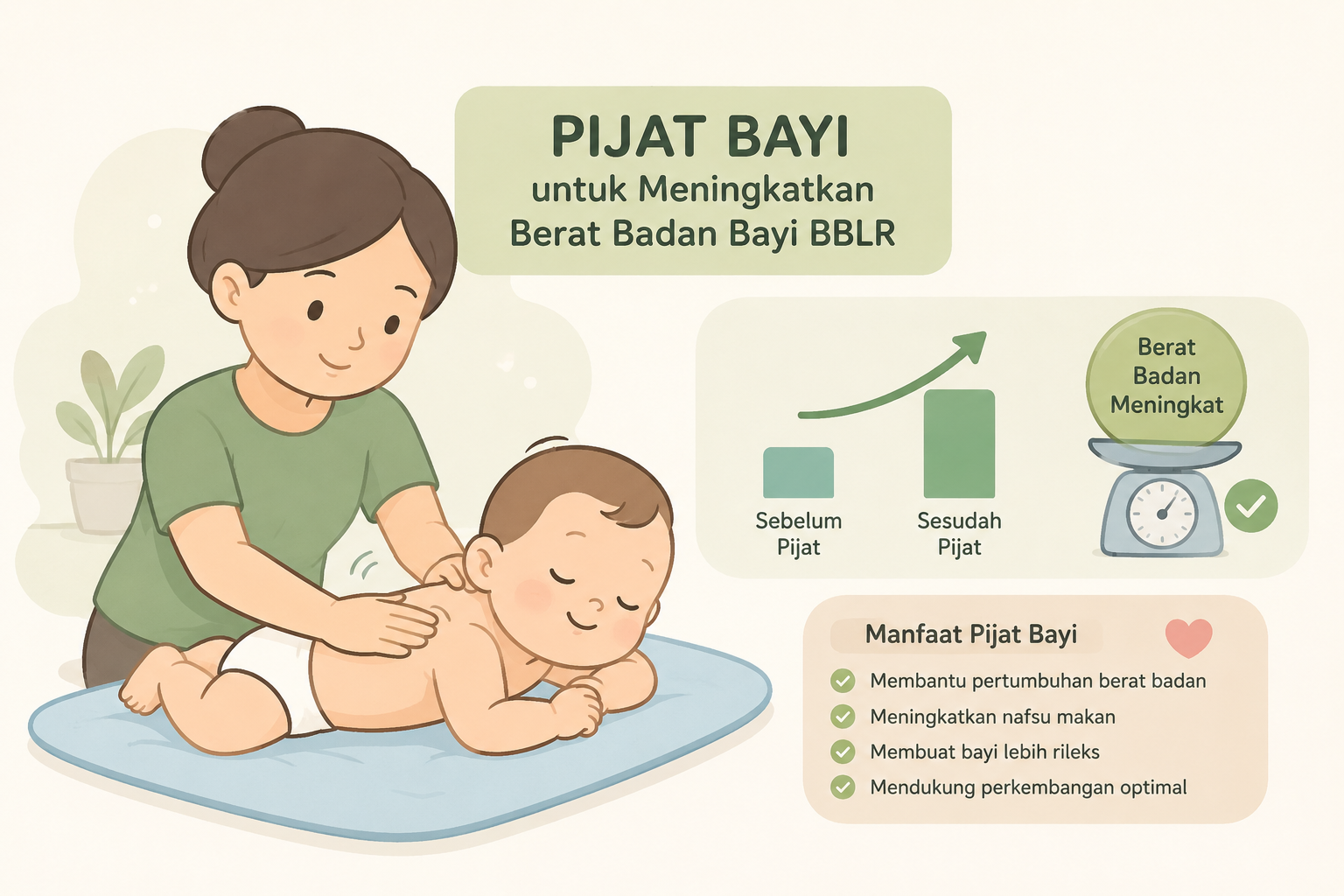 Pijat Bayi Terbukti Bantu Tingkatkan Berat Badan Bayi BBLR, Ini Temuan Penelitian Anggun Virda Pratiwi