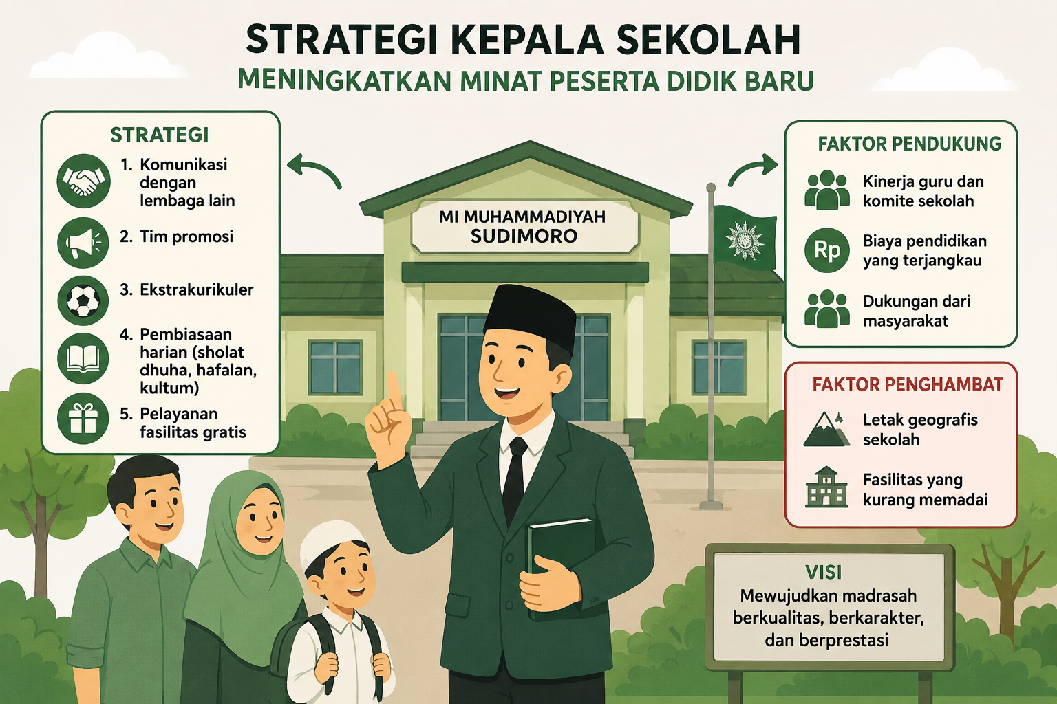 Langkah Strategis Kepala Sekolah MI Muhammadiyah Sudimoro dalam Meningkatkan Animo Pendaftar Baru