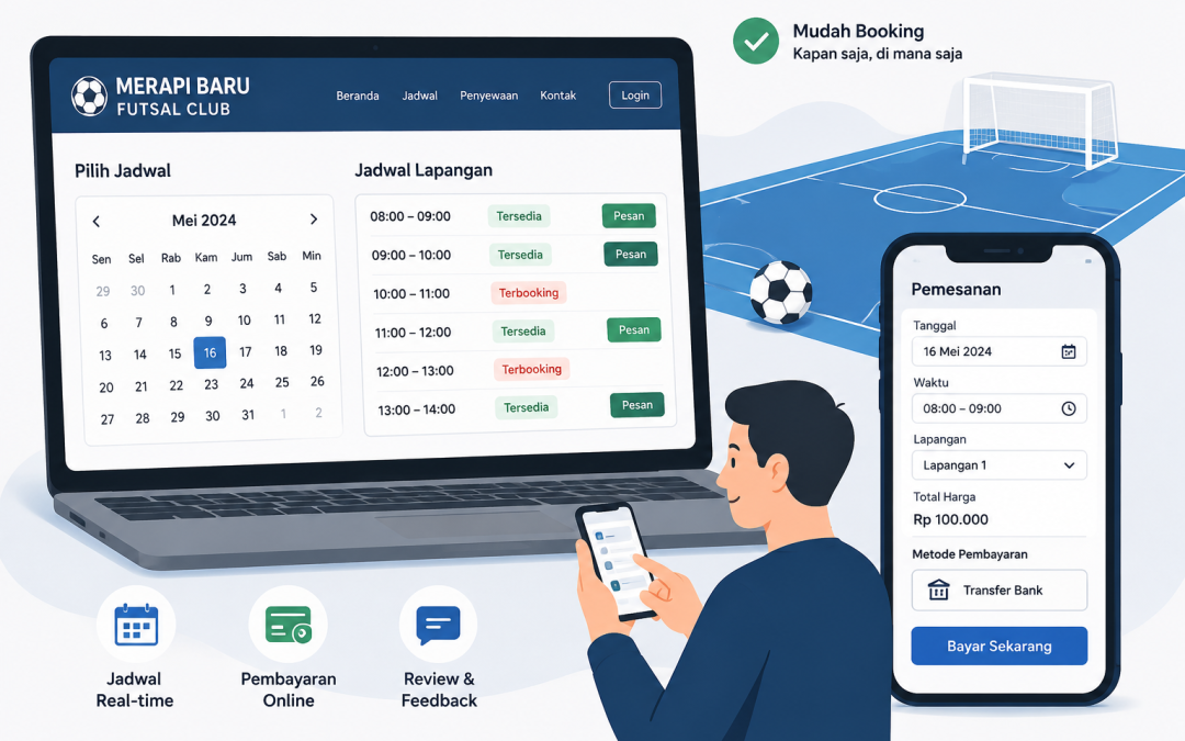 Inovasi Digital di Magelang: Tiga Mahasiswa Kembangkan Sistem Penyewaan Lapangan Futsal Berbasis Web