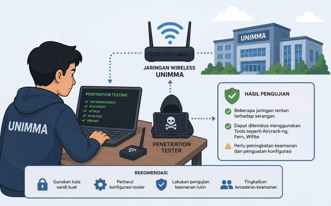 Keamanan WiFi UNIMMA Diuji, Peneliti Ungkap Sejumlah Celah pada Jaringan Wireless