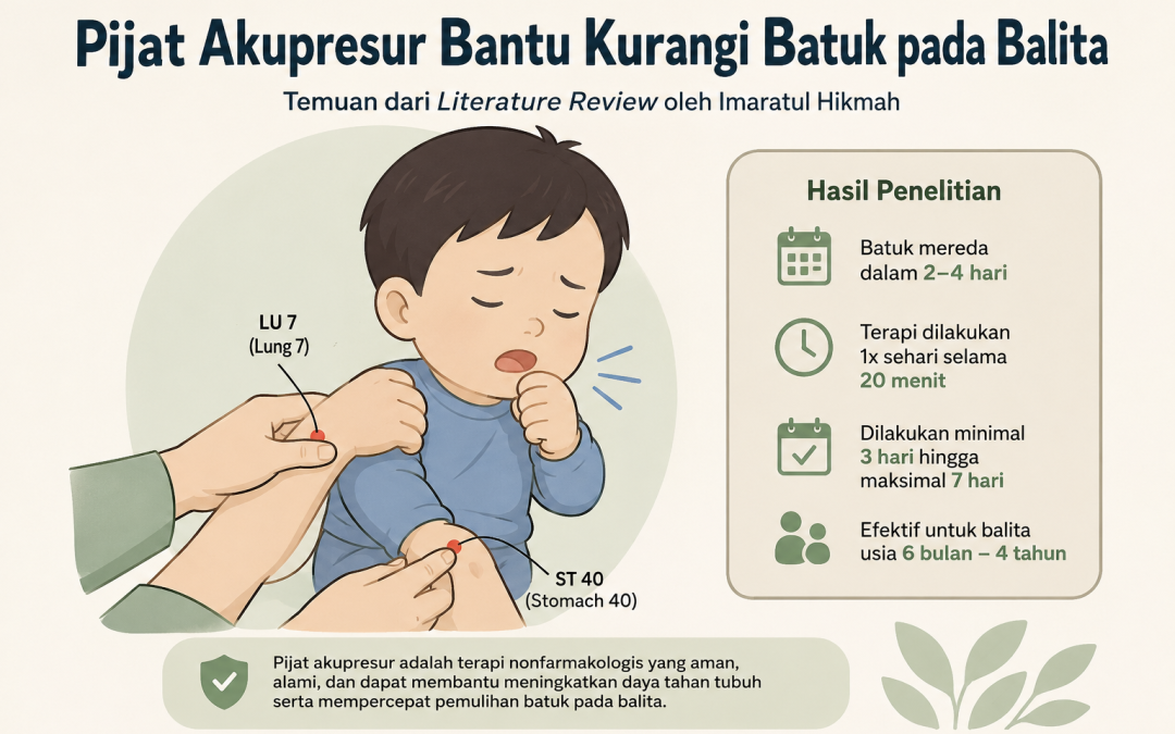 Redakan Batuk Balita Lebih Cepat dengan Pijat Akupresur