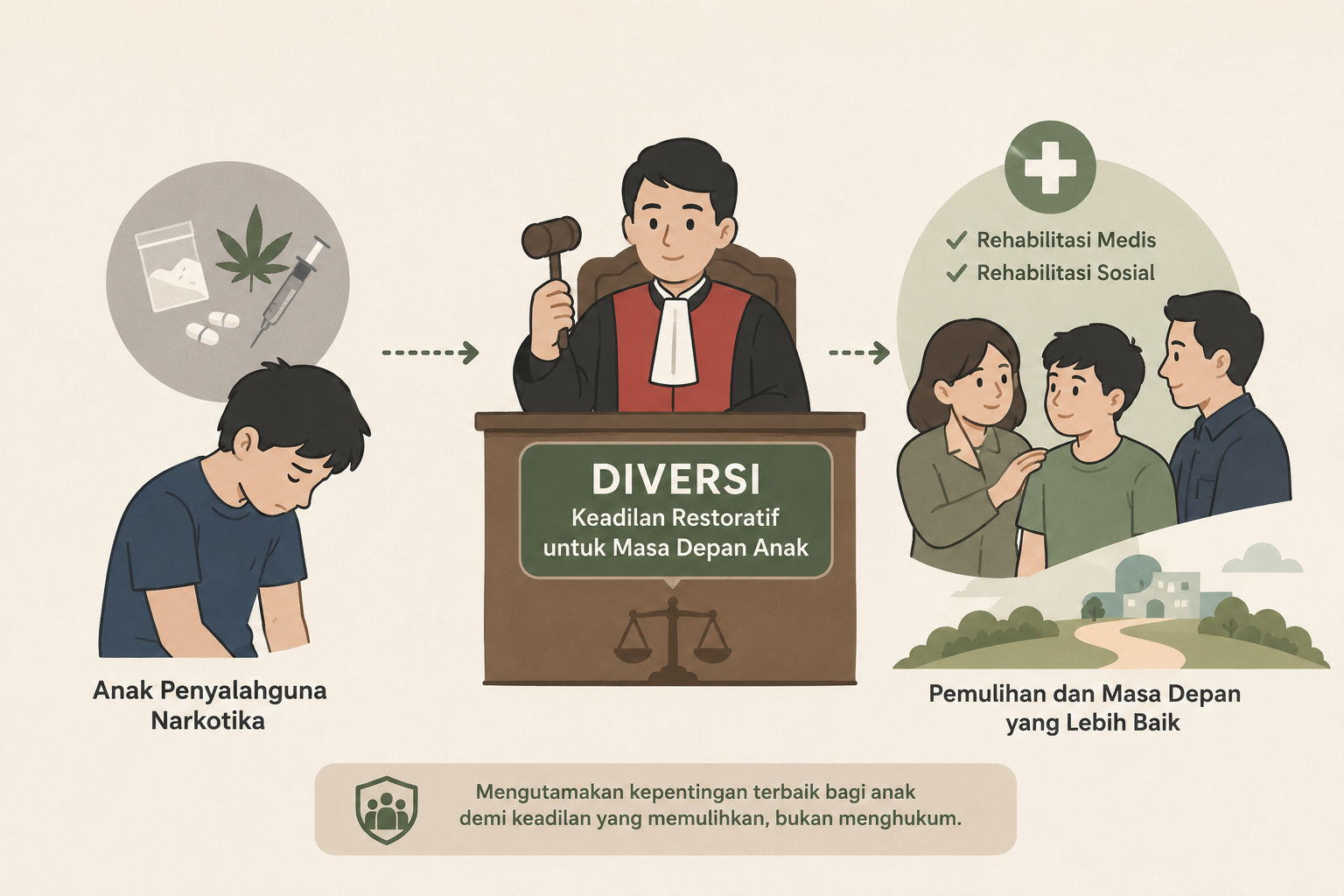 Diversi Jadi Jalan Terbaik bagi Anak Pelaku Narkotika, Penelitian Ungkap Pertimbangan Hakim di PN Magelang