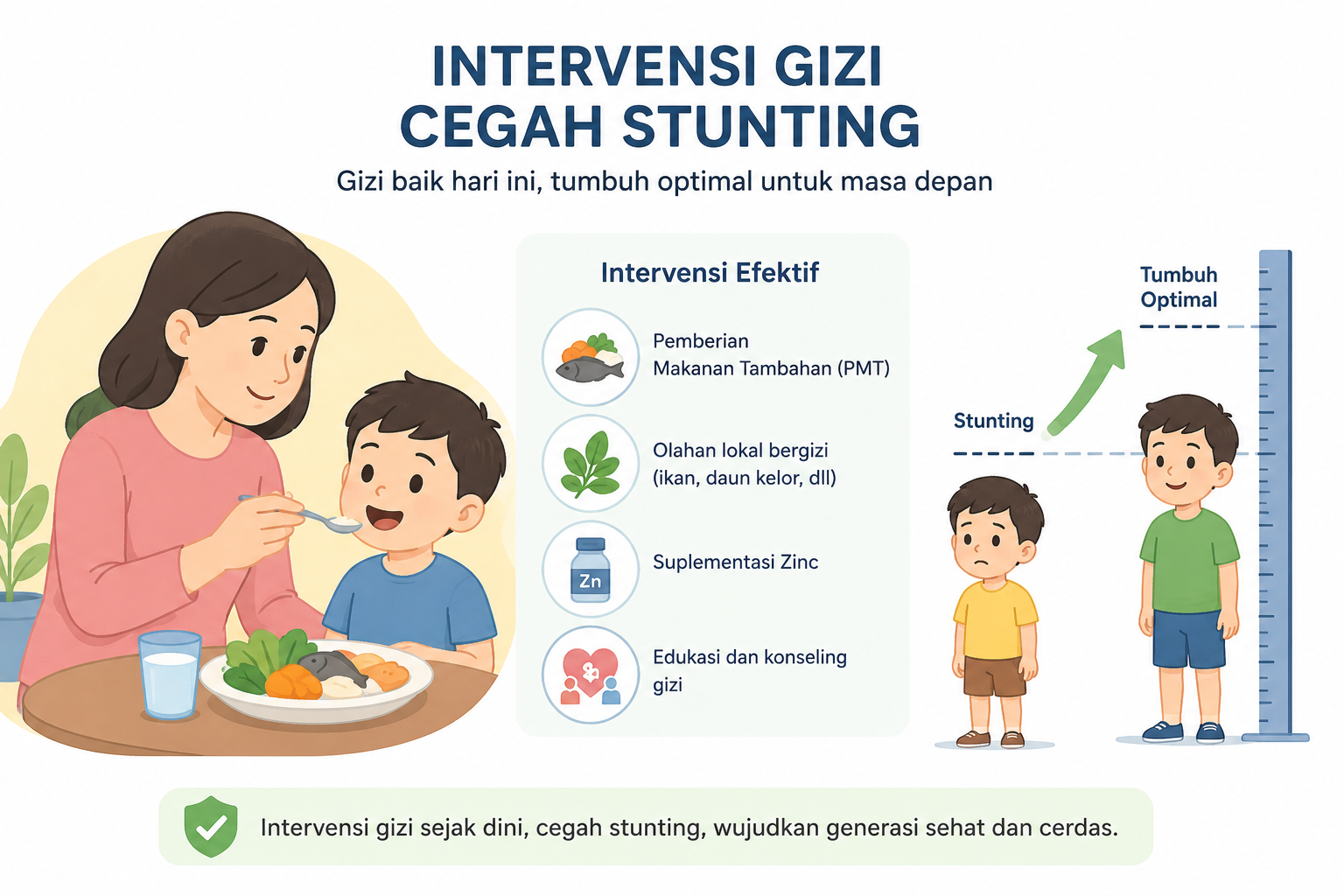 Intervensi Gizi Berbasis PMT dan Zinc Dinilai Efektif Cegah Stunting