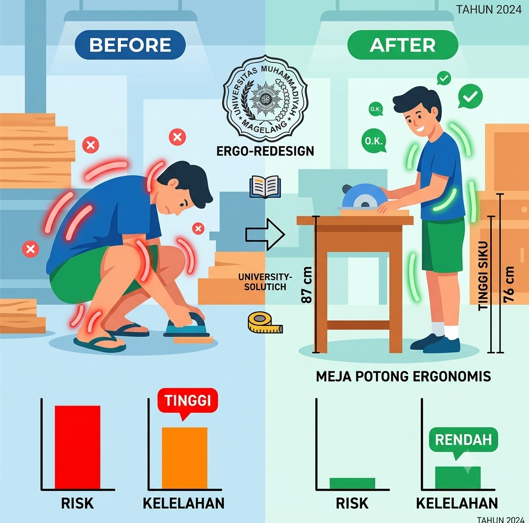 Solusi Ergonomi Industri Mebel: Mengapa Postur Kerja Mampu Dongkrak Produktivitas Karyawan?