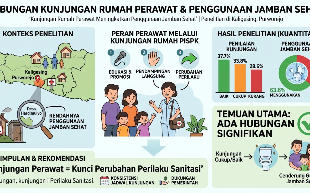 Kunjungan Rumah Perawat Terbukti Tingkatkan Penggunaan Jamban Sehat, Ini Temuan Penelitian di Kaligesing