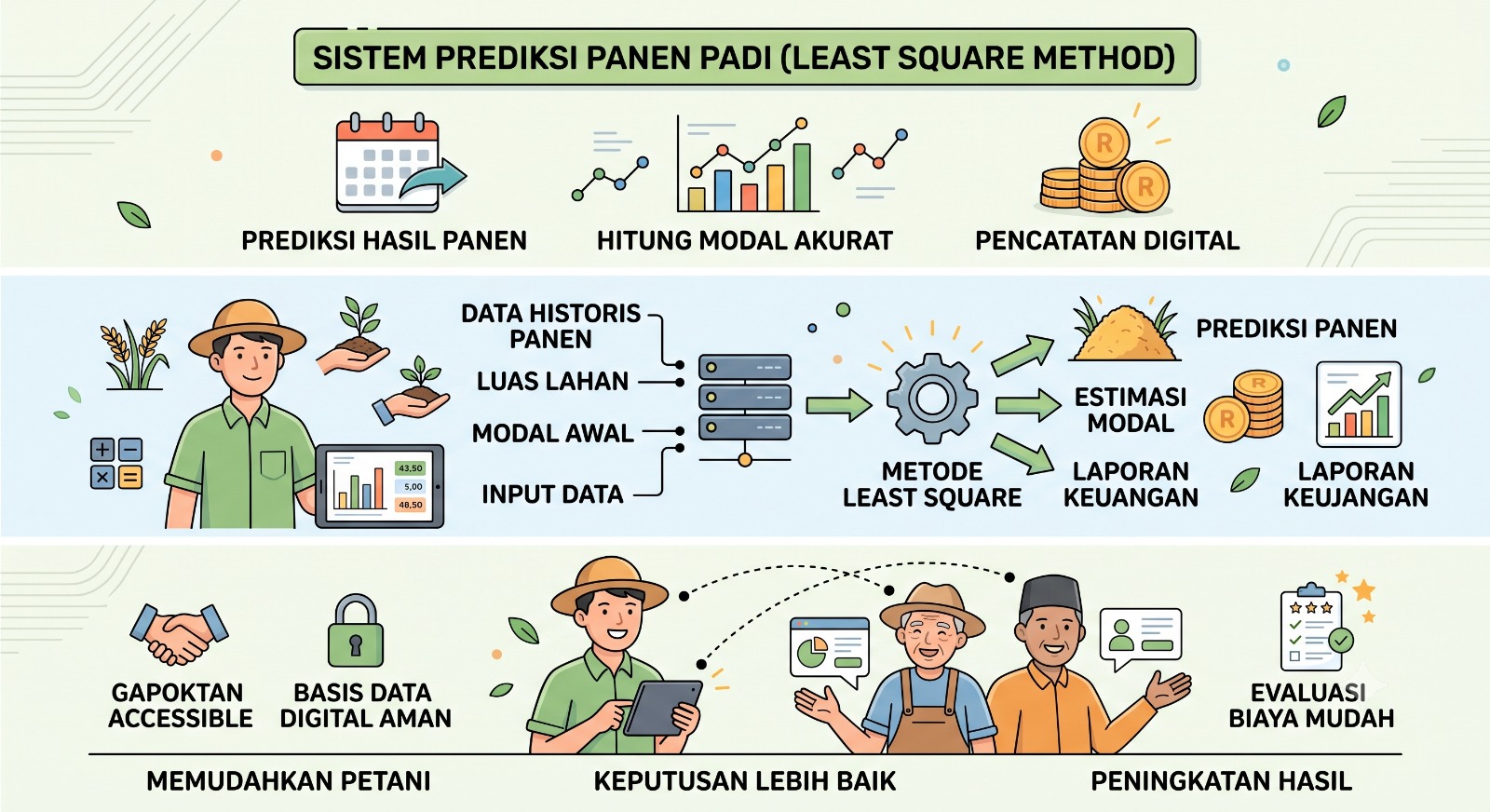 Sistem Prediksi Panen Padi Bantu Petani Hitung Modal Lebih Akurat