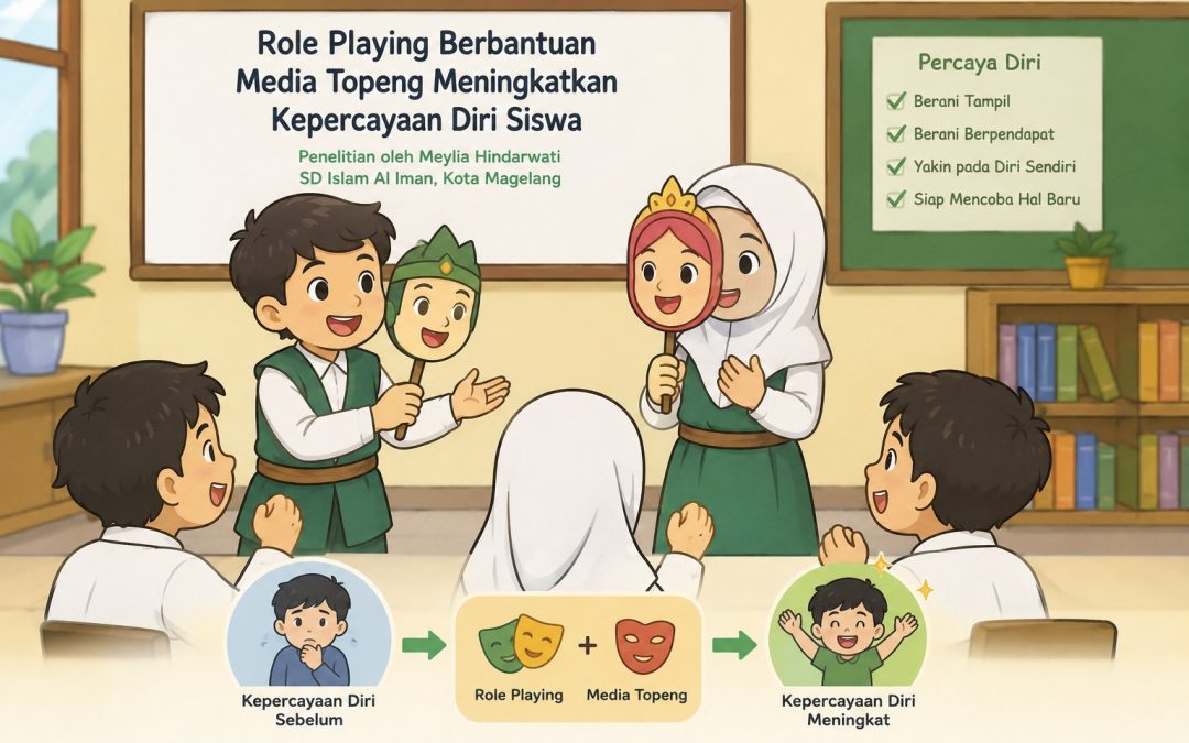 Role Playing Berbantuan Media Topeng Terbukti Tingkatkan Kepercayaan Diri Siswa SD