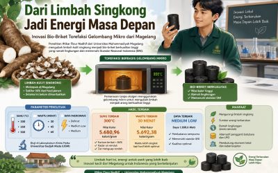 Menyelisik Potensi Limbah Kulit Singkong Jadi Bahan Bakar Setara Batubara Lewat Teknologi Gelombang Mikro