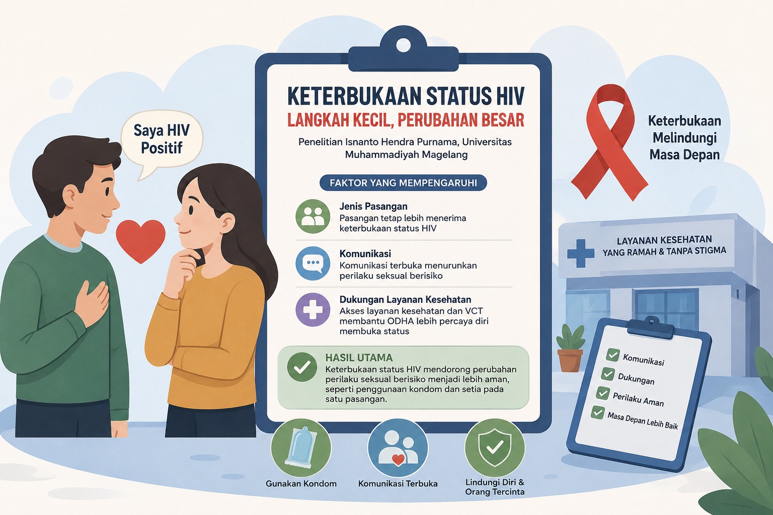 Keterbukaan Status HIV Dinilai Mampu Tekan Perilaku Seksual Berisiko