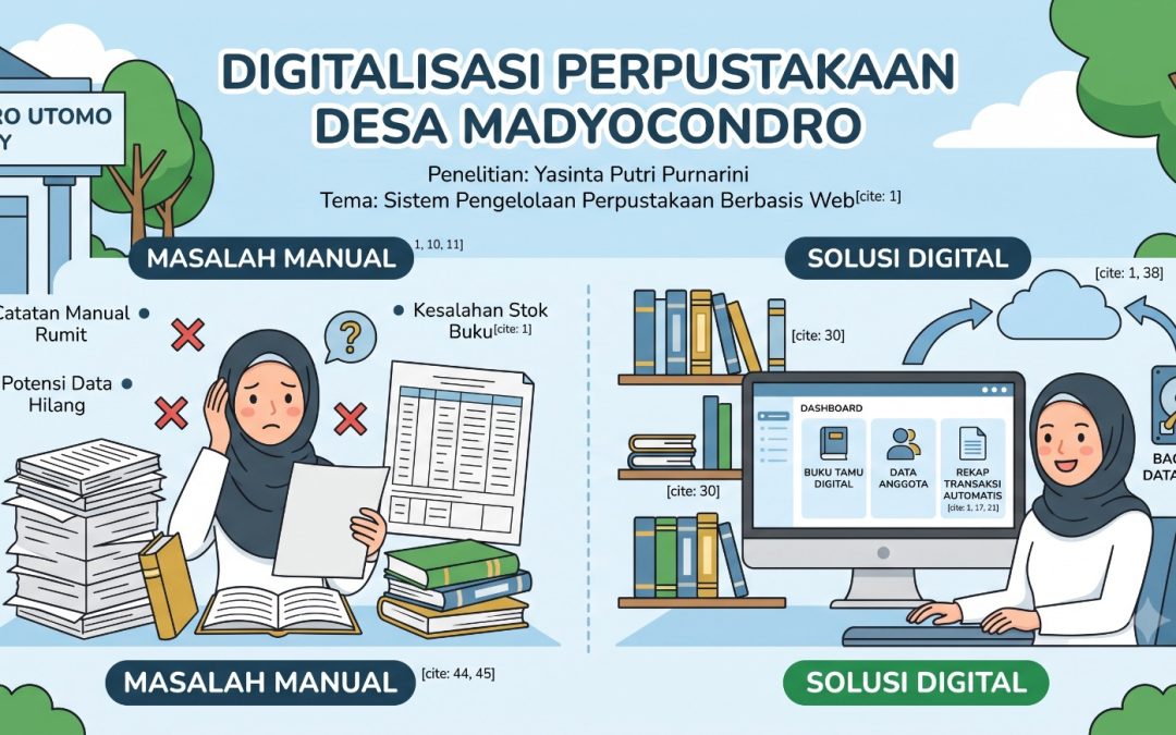 Digitalisasi Perpustakaan Condro Utomo: Solusi Atasi Kesalahan Pencatatan Manual di Desa Madyocondro