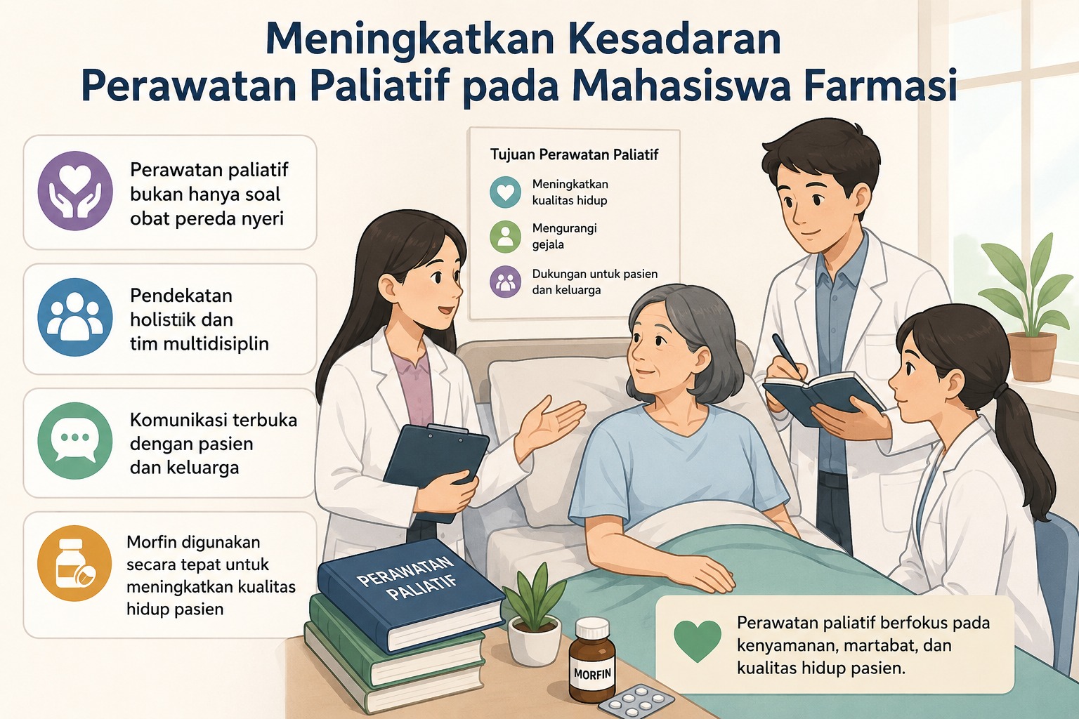 Kesadaran Mahasiswa Farmasi terhadap Perawatan Paliatif Masih Perlu Ditingkatkan, Penelitian Riska Ungkap Sejumlah Miskonsepsi